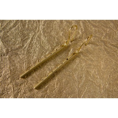 Gold Earring Flutes